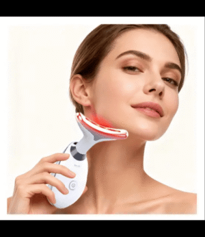 7 Color LED Face & Neck Massage Device Vibration Beauty Tool